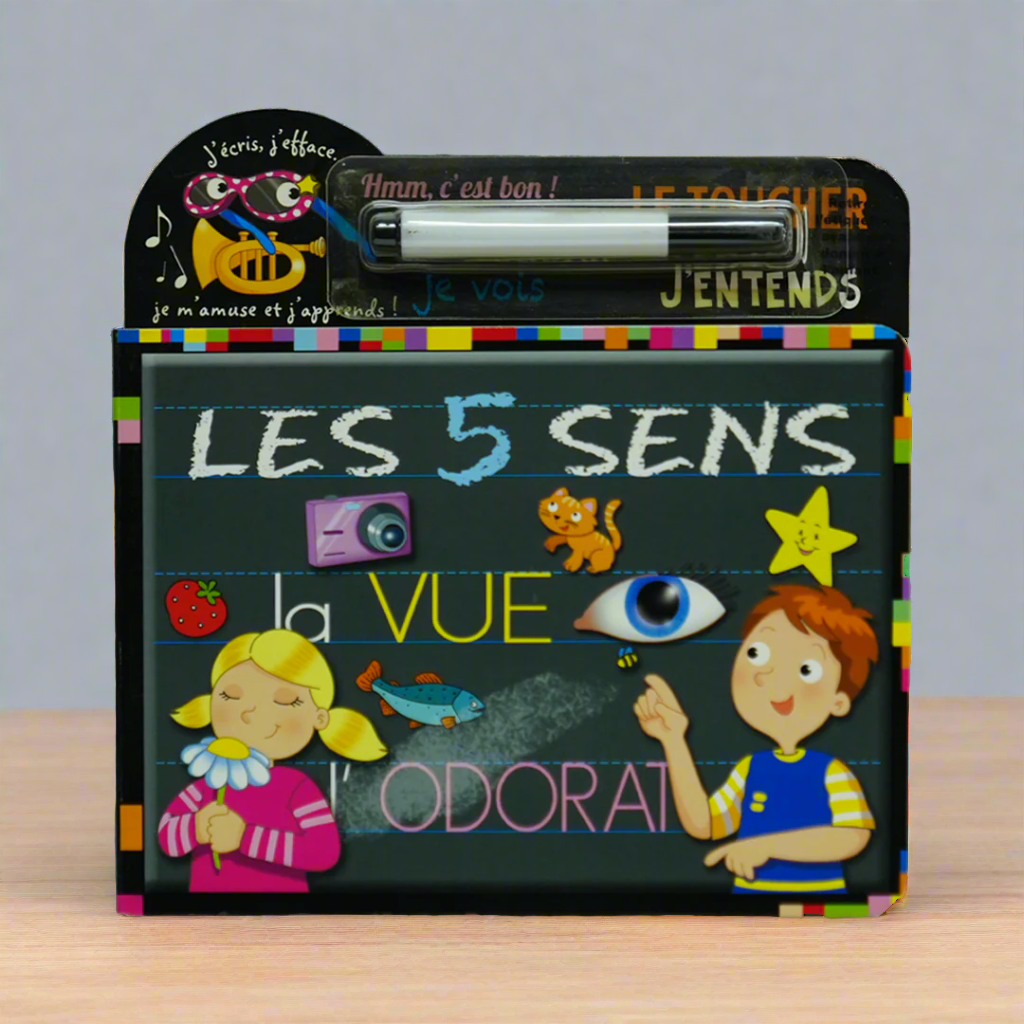 J`ecris, J`efface: les 5 sens فرنسي