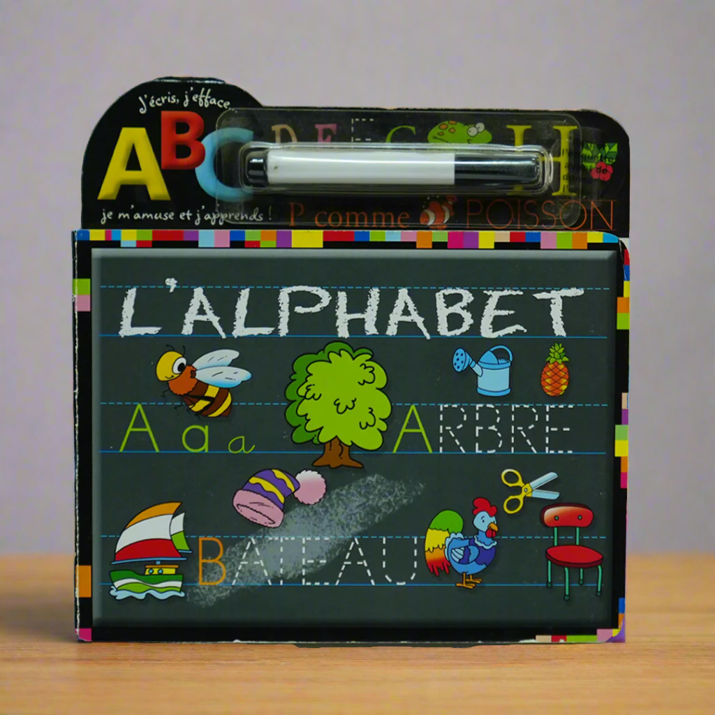 J`ecris, J`efface: l'alphabet فرنسي