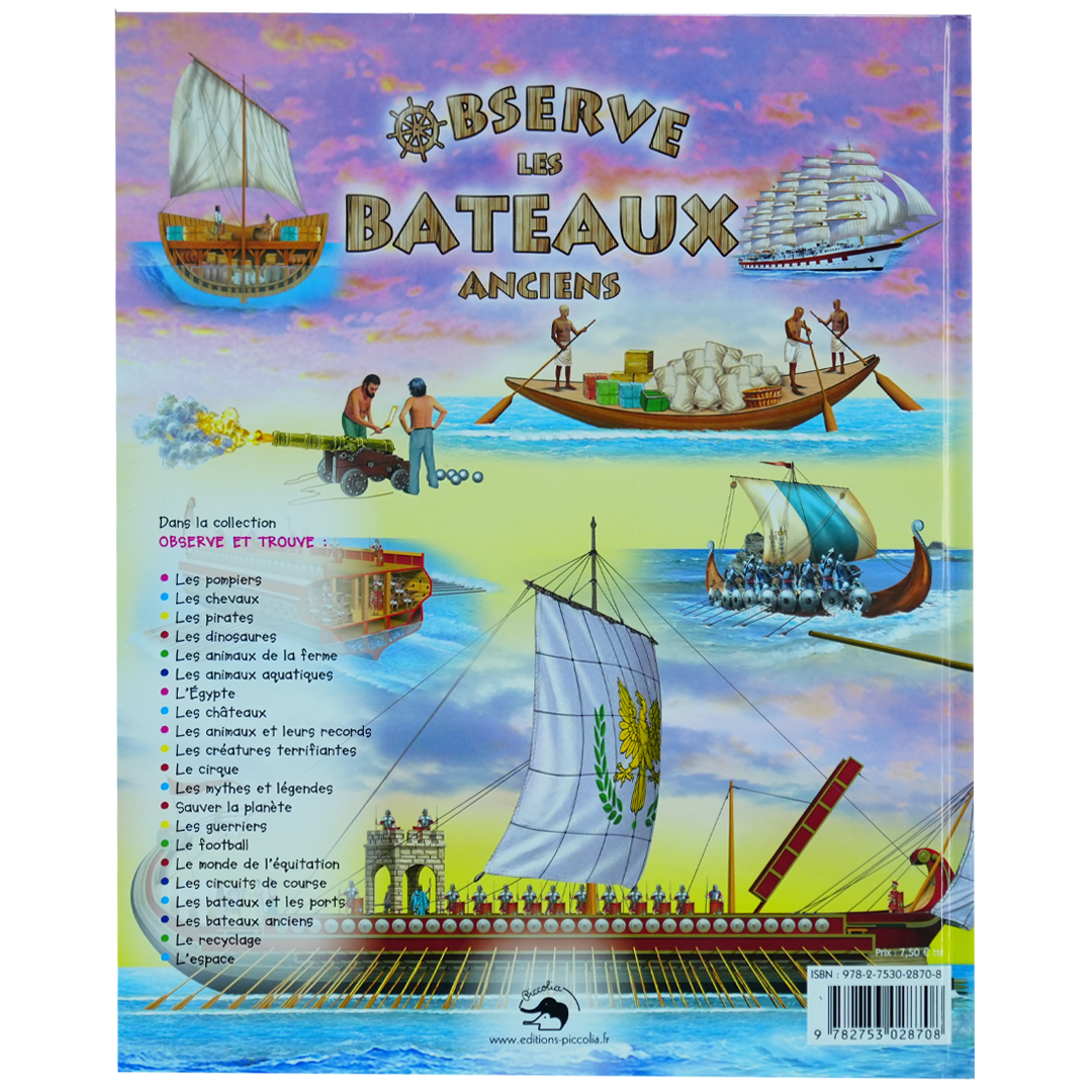 Observe les bateaux anciens