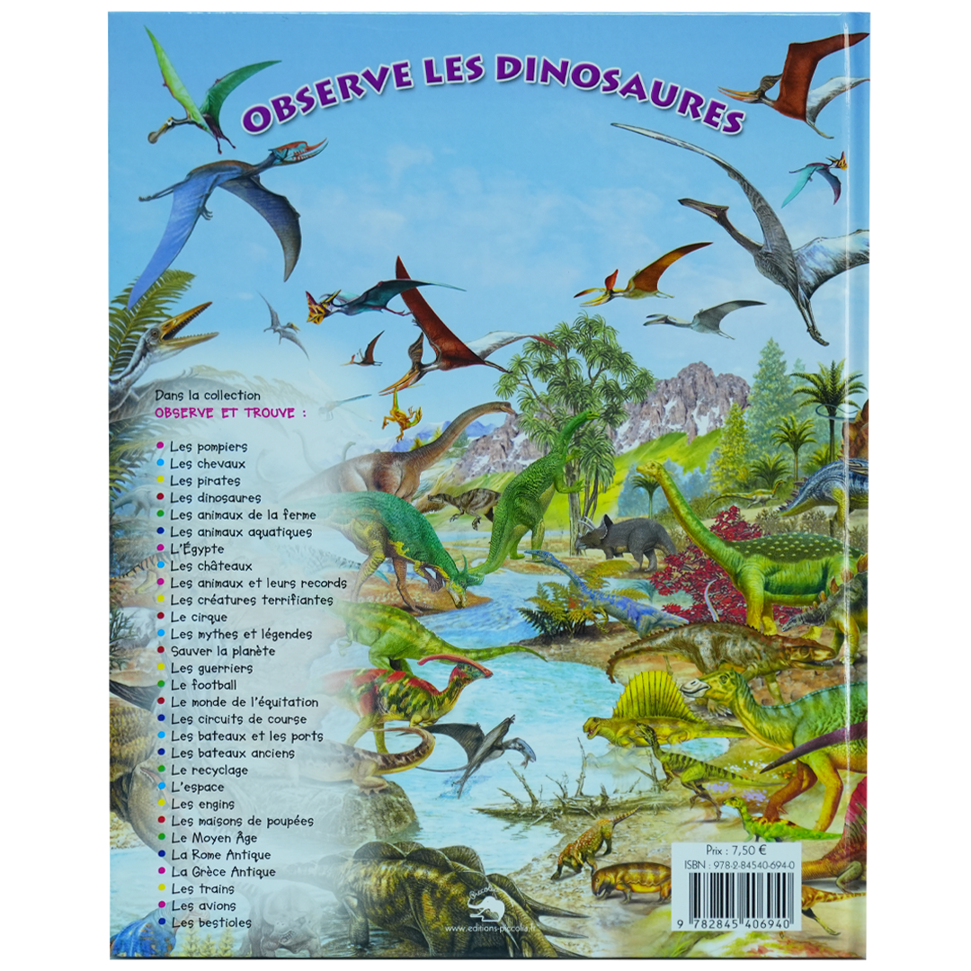 Observe les dinosaures