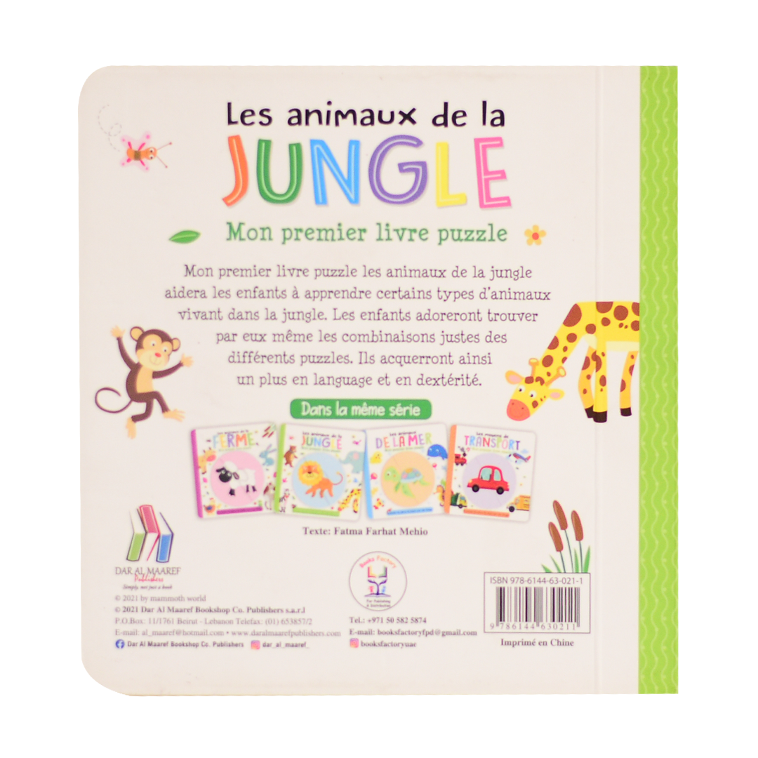 Les Animaux De La Jungle - Mon Premier Livre Puzzle