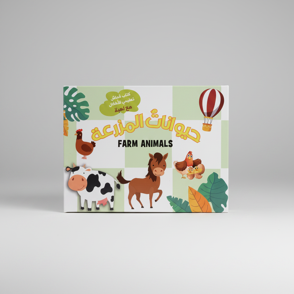 كتاب قماش - حيوانات المزرعة - Farm Animals