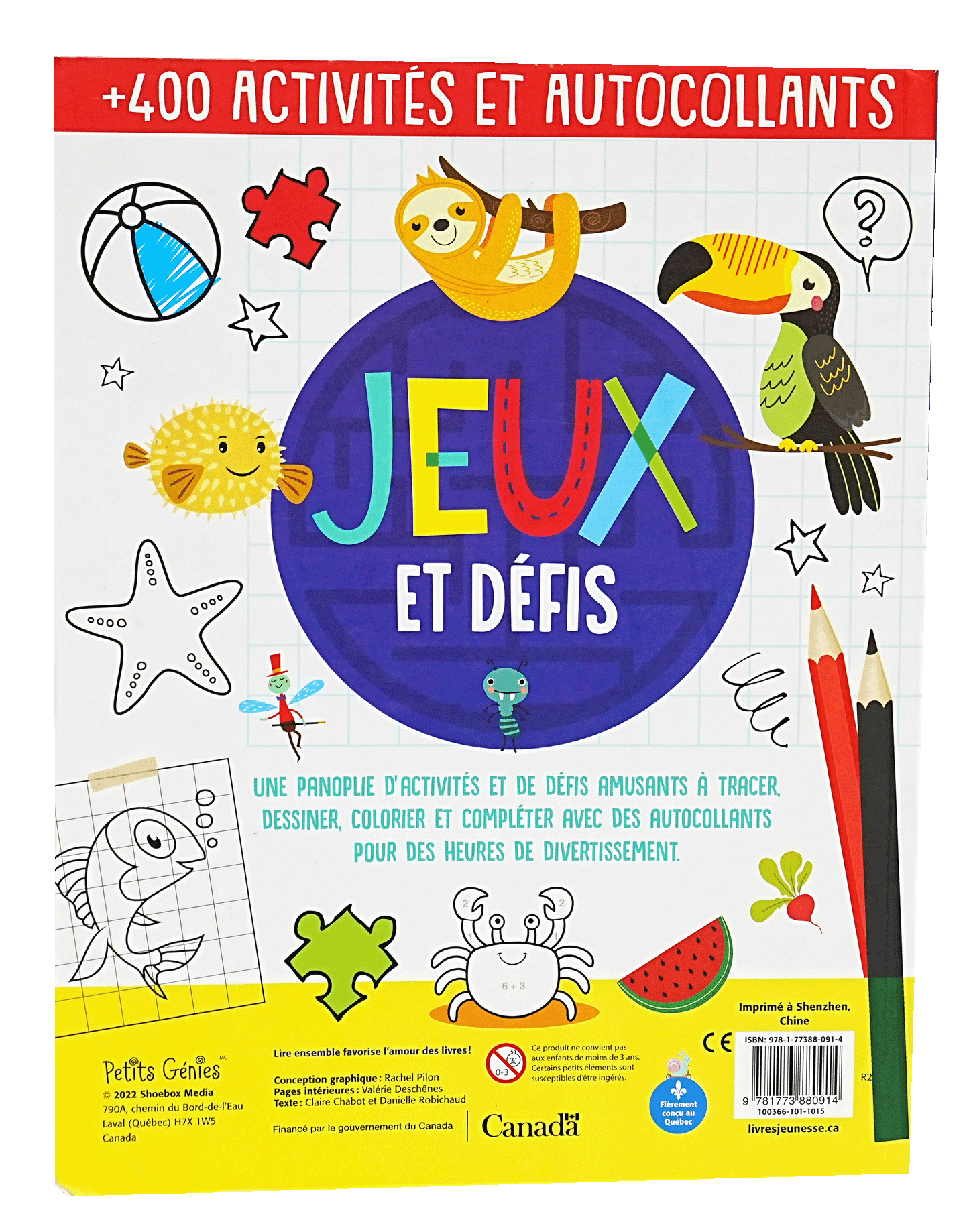 Jeux Et Defis 400 Activites Autocollants
