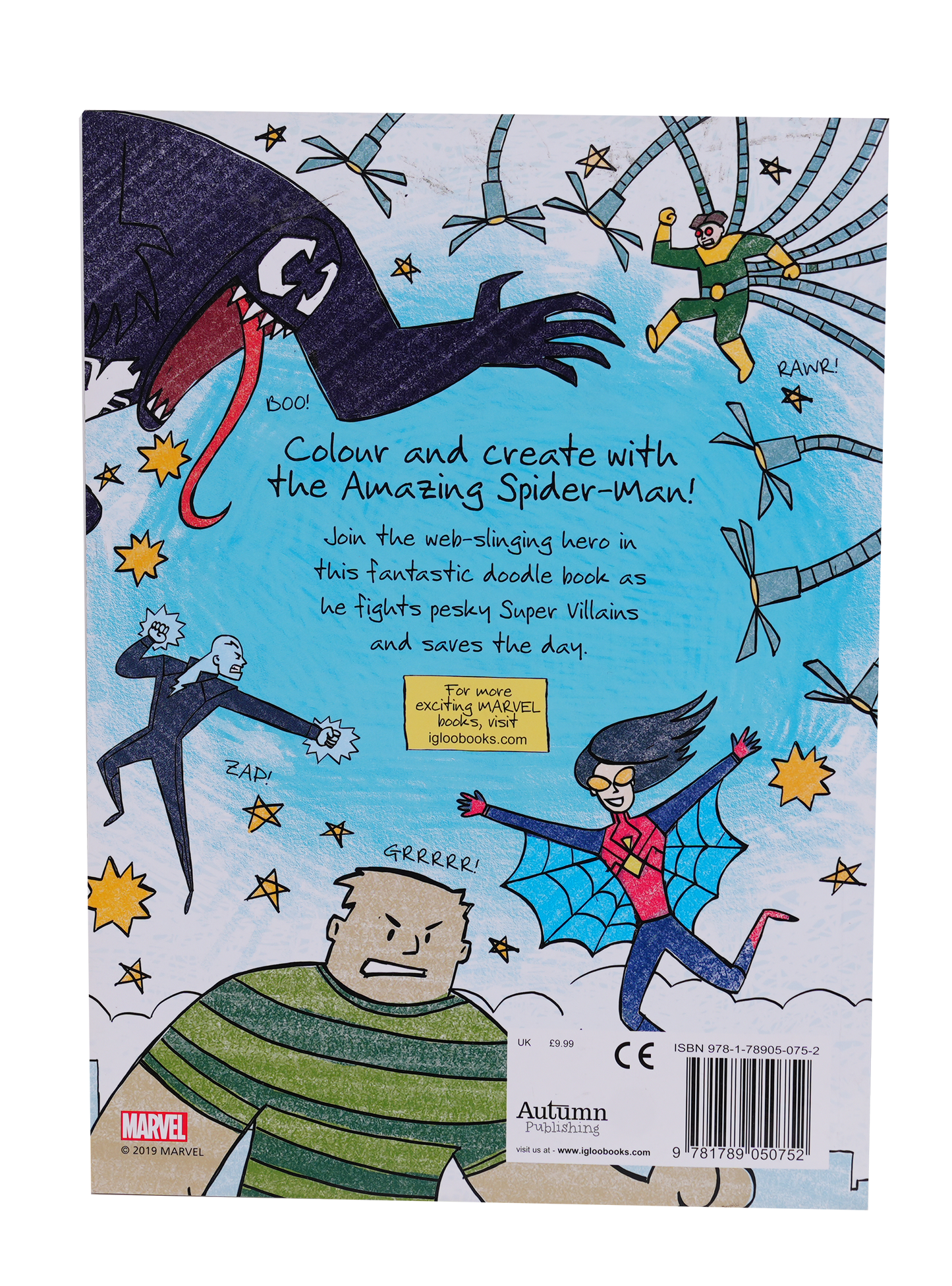 Doodle Book Marvel - Spiderman Doodles