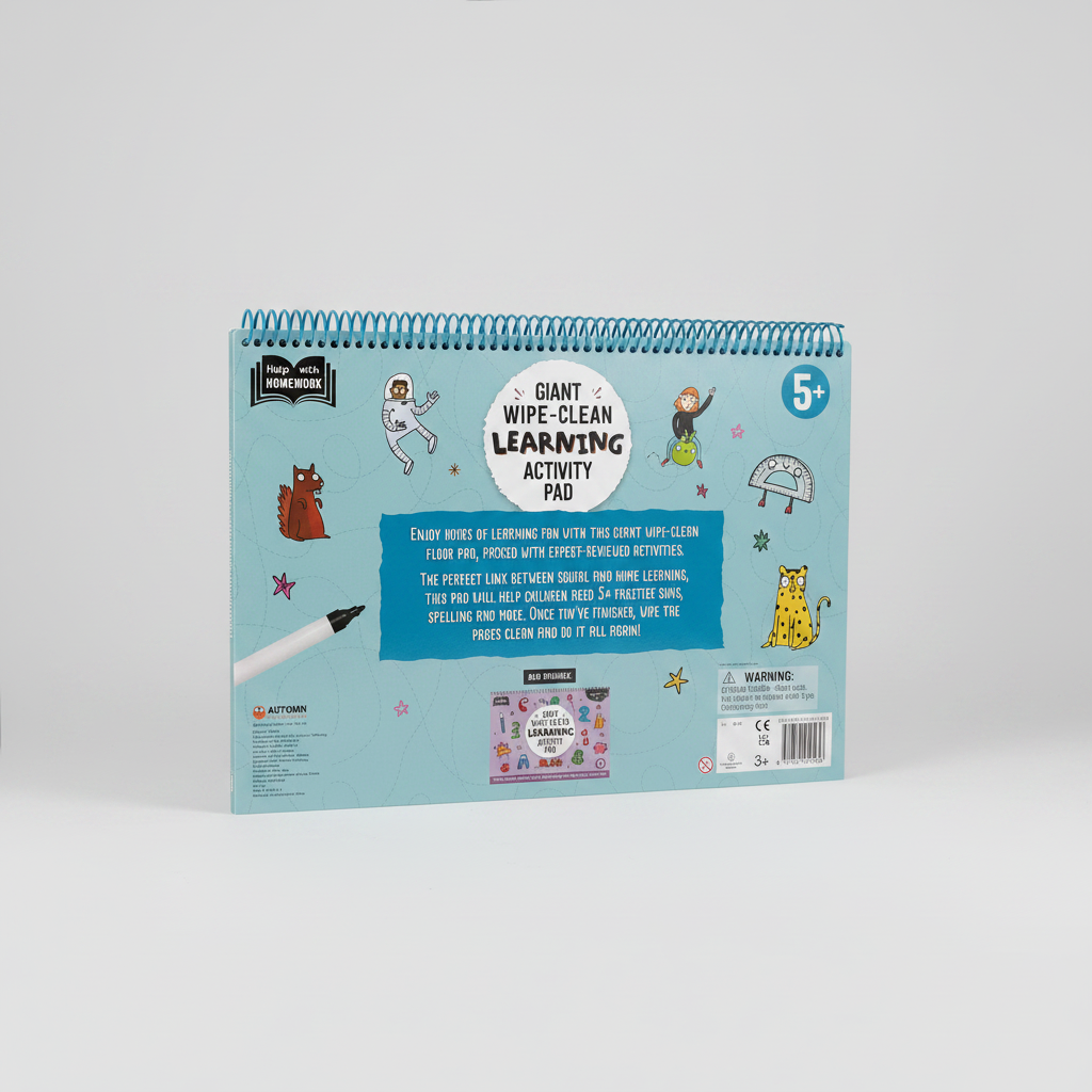 Giant Wipe Clean Activity Learning Pad 5+