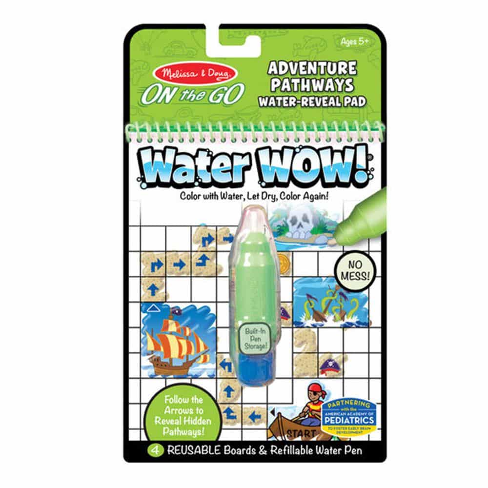 Water Wow! Adventure Pathways On The Go Travel Activity Water Reveal Pad – Multicolour