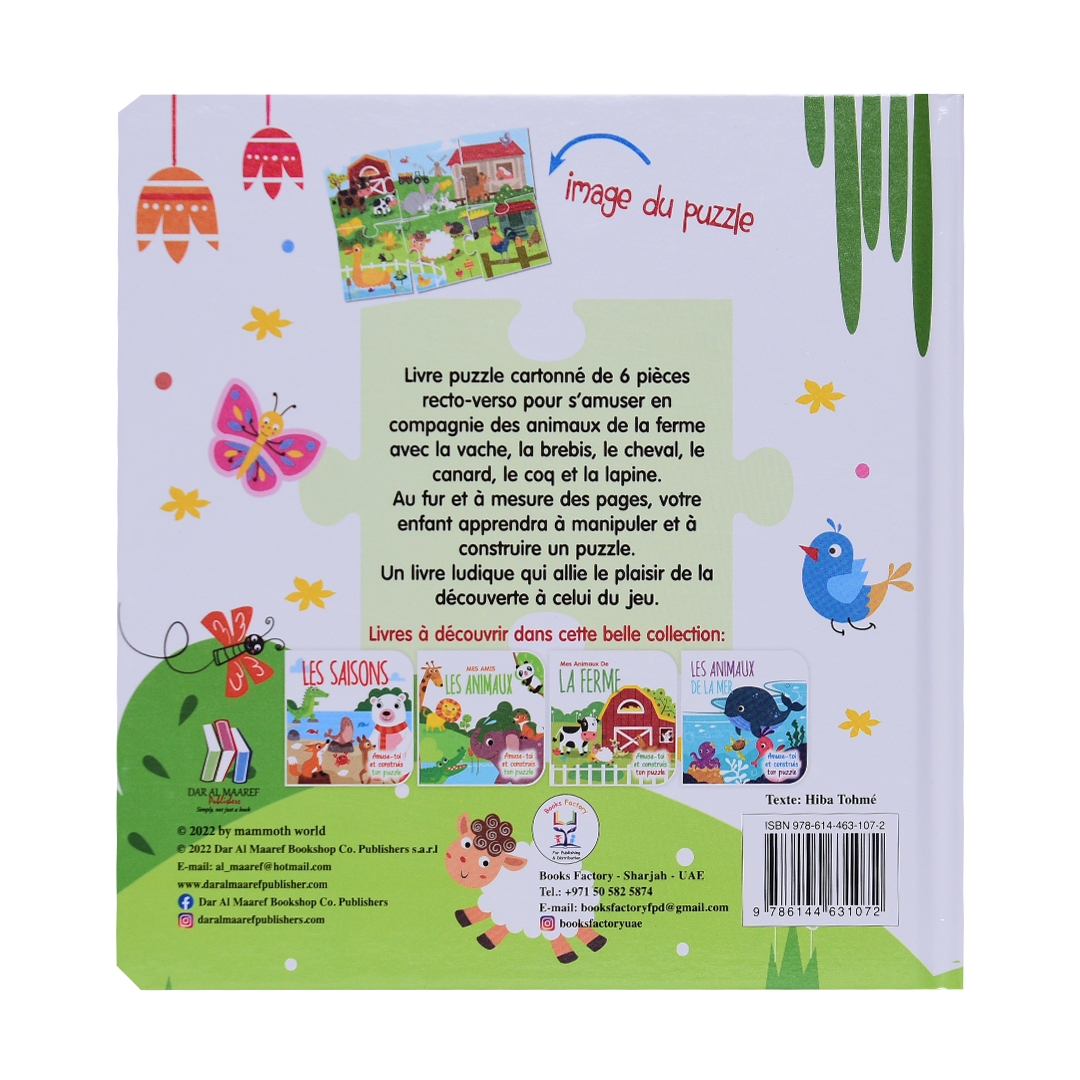 Mes Animaux De La Ferme - Amuse Toi Et Construis Ton Puzzle