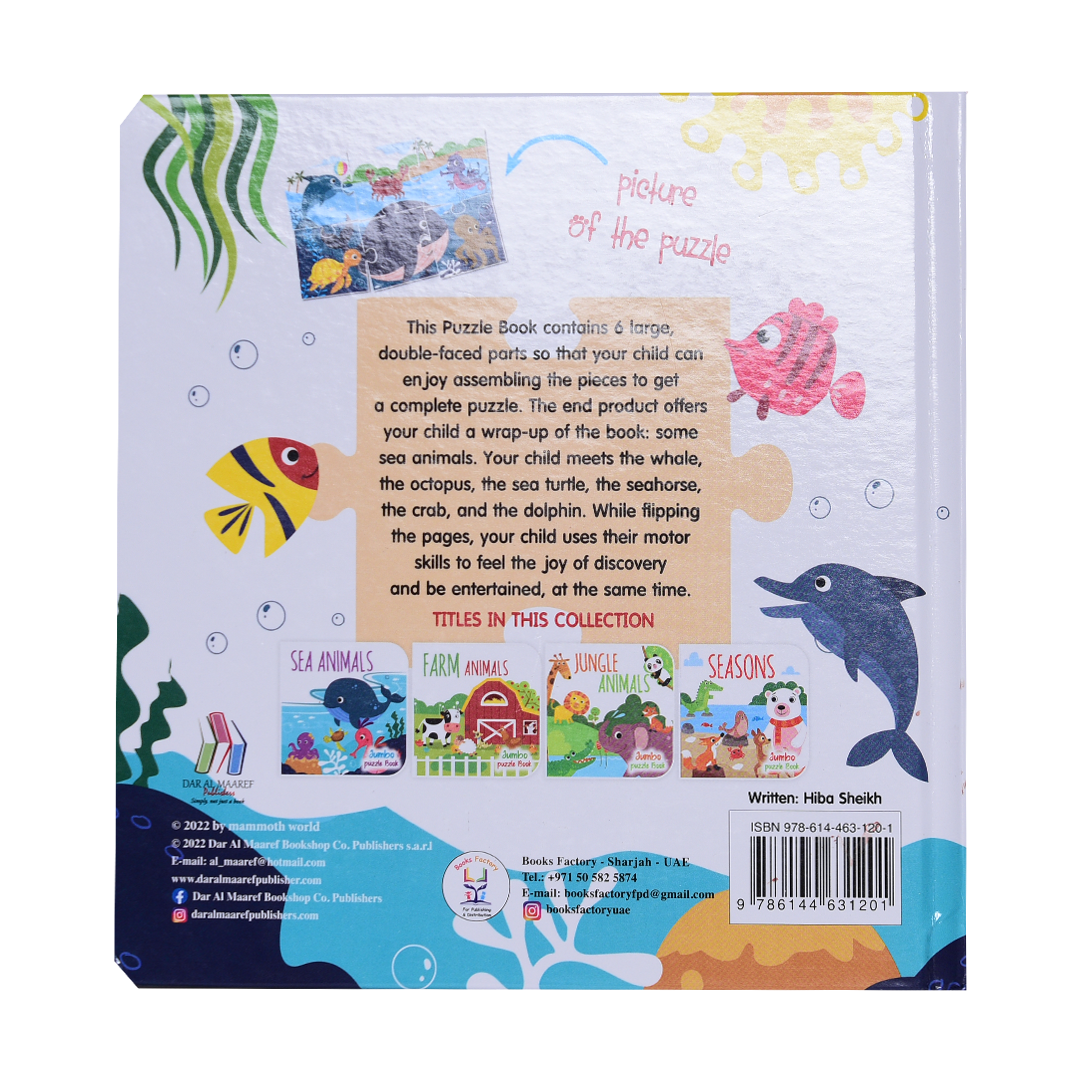 Sea Animals - Jumbo Puzzle Book