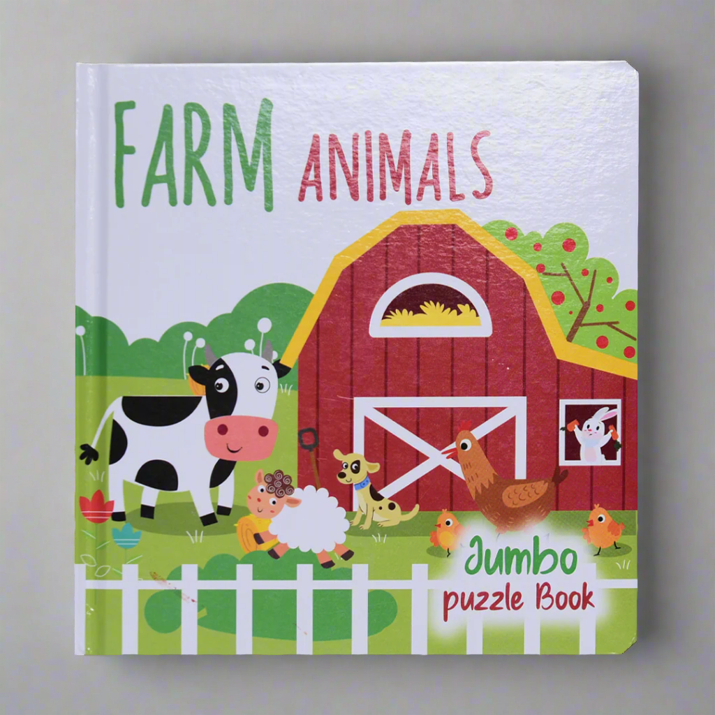 Farm Animals - Jumbo Puzzle Book