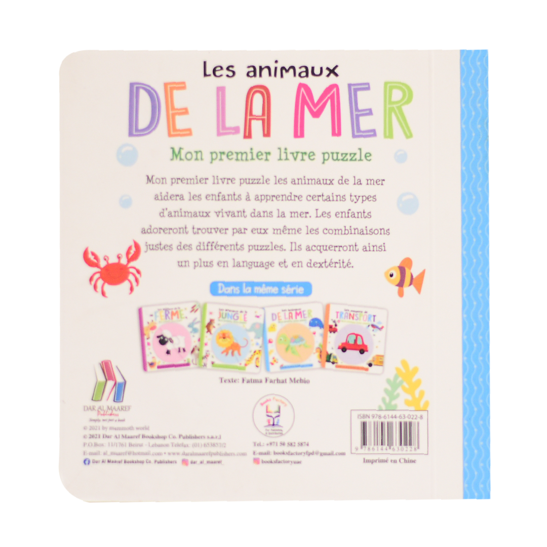 Les Animaux De La Mer - Mon Premier Livre Puzzle