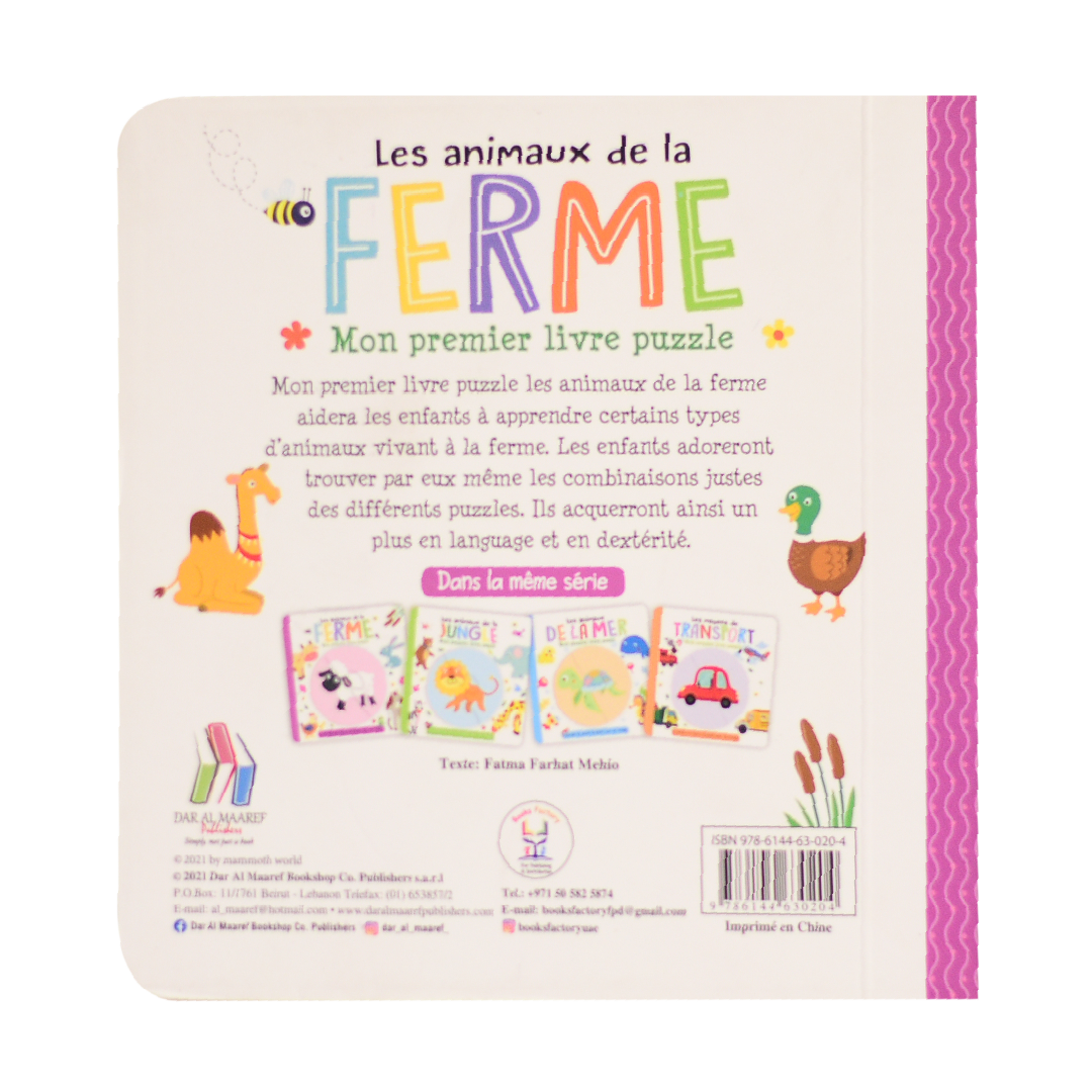 Les Animaux De La Ferme - Mon Premier Livre Puzzle