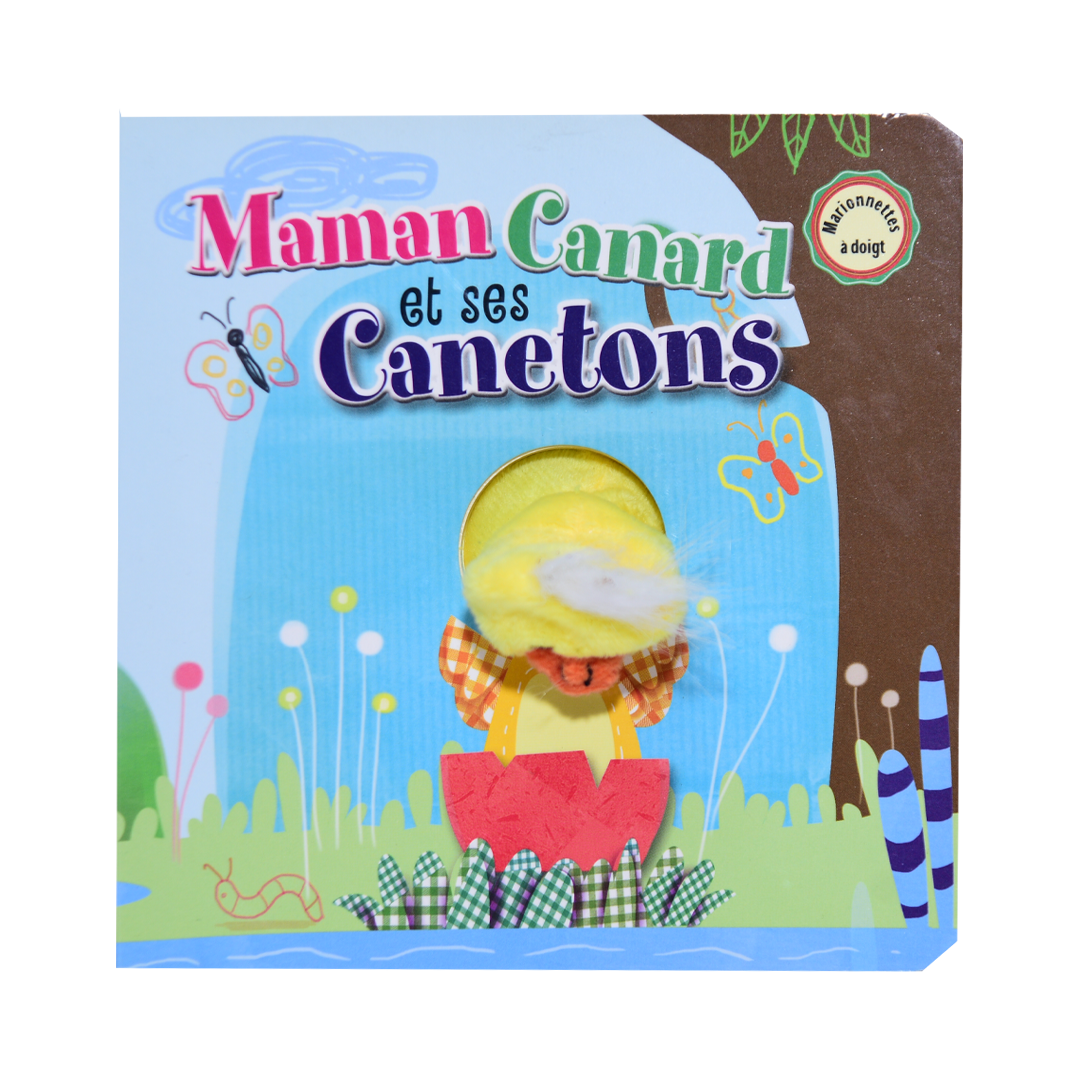Maman Canard Et Ses Canetons - Marionnettes A Doigts