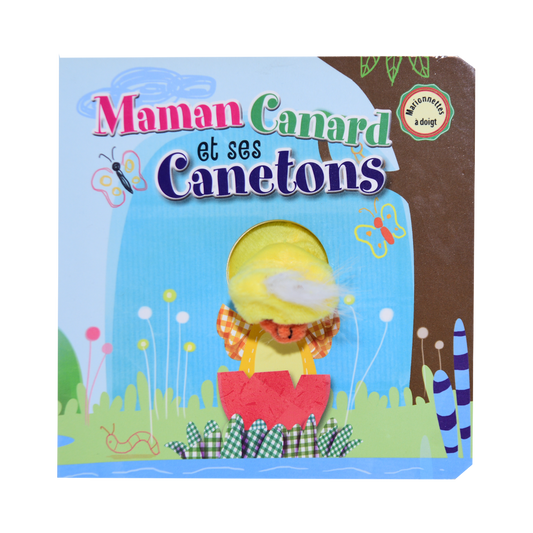 Maman Canard Et Ses Canetons - Marionnettes A Doigts