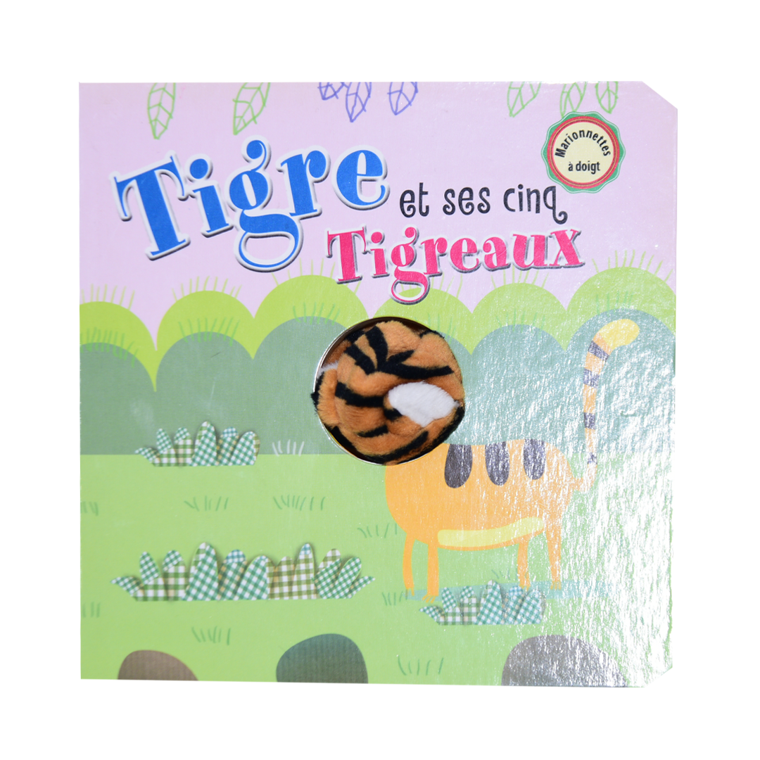 Tigre Et Ses Cinq Tigreaux - Marionnettes A Doigt