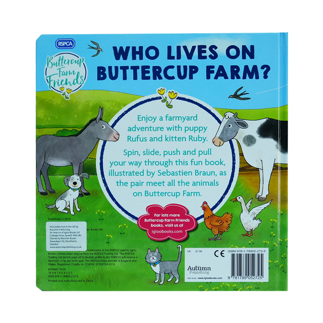 RSPCA Buttercup Farm Friends: Who Lives on Buttercup Farm? (Novelty Board RSPCA)