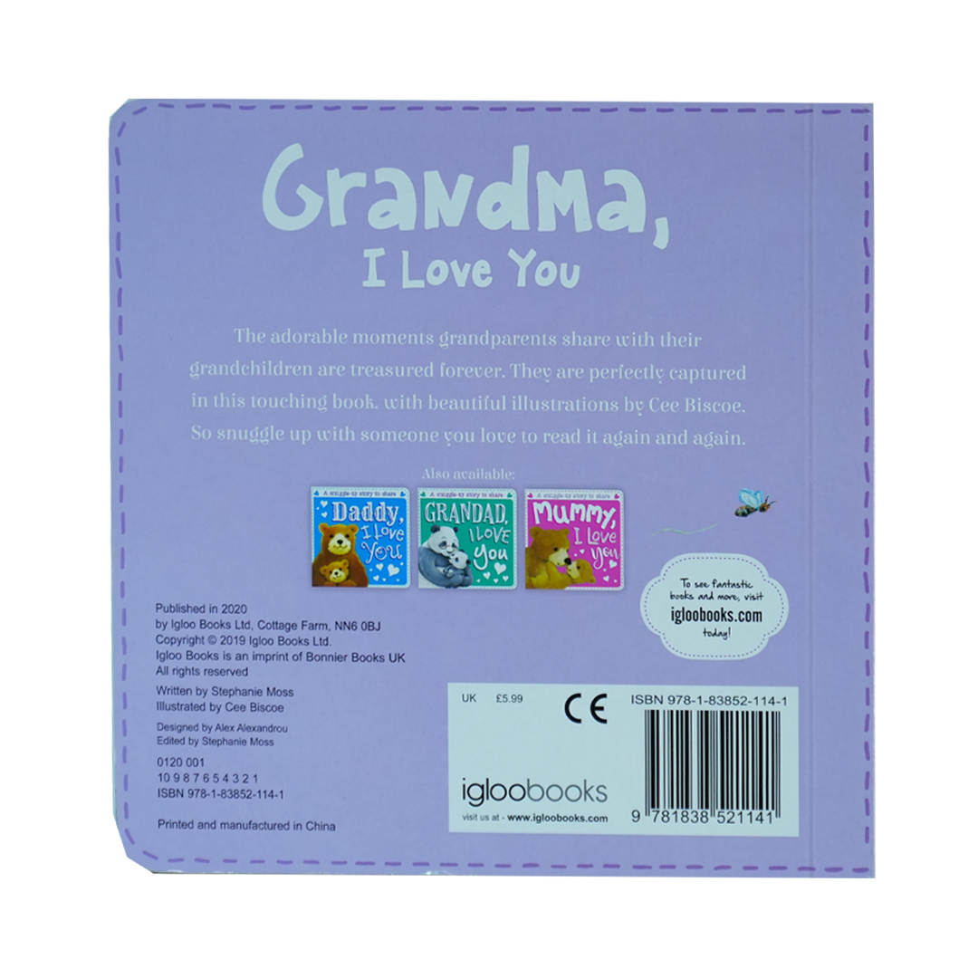Grandma, I Love You - Board Book Sparkles