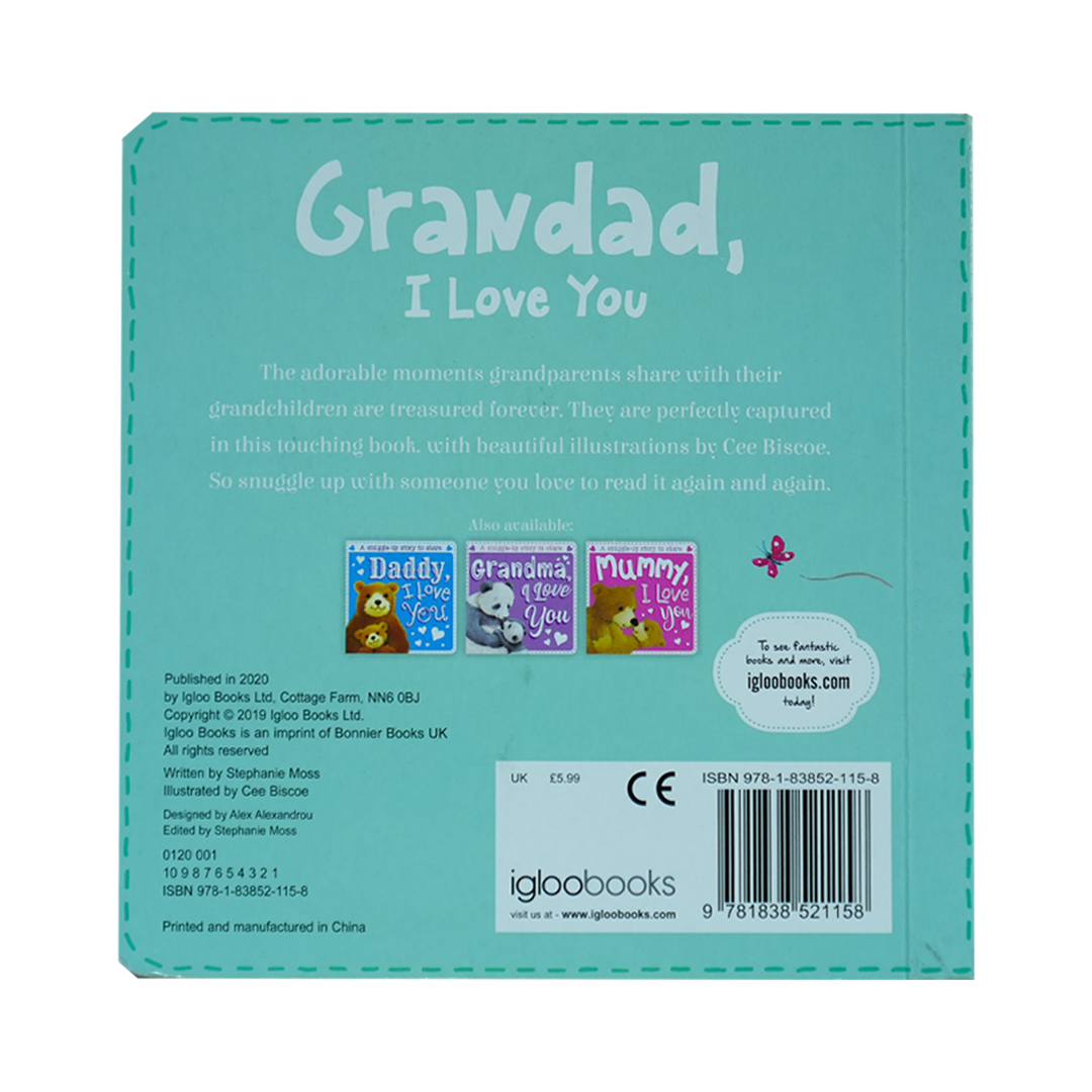Grandad, I Love You - Board Book Sparkles