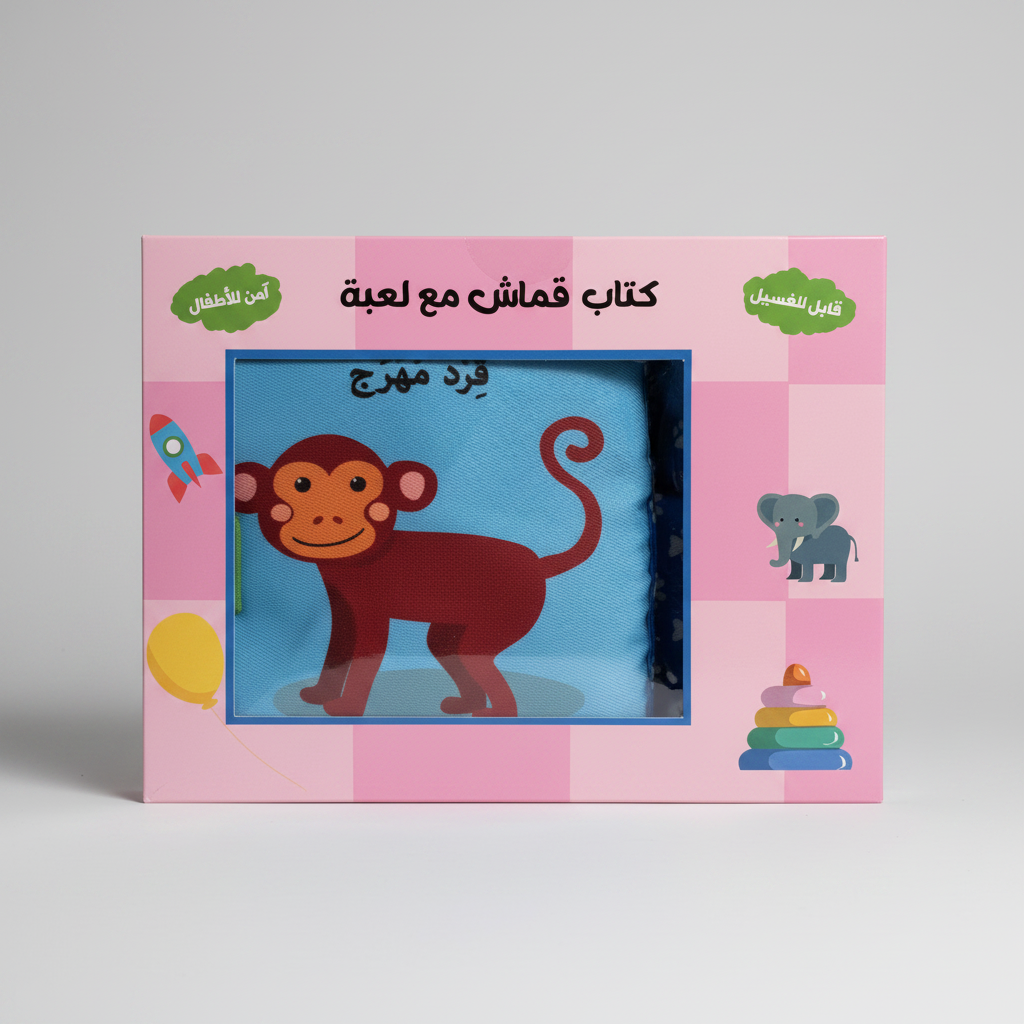 كتاب قماش - حيوانات الغابة - Jungle Animals