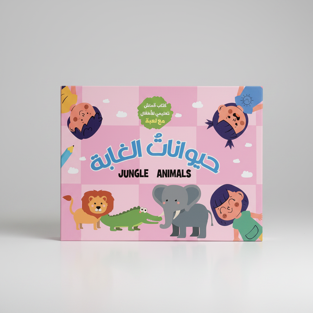كتاب قماش - حيوانات الغابة - Jungle Animals