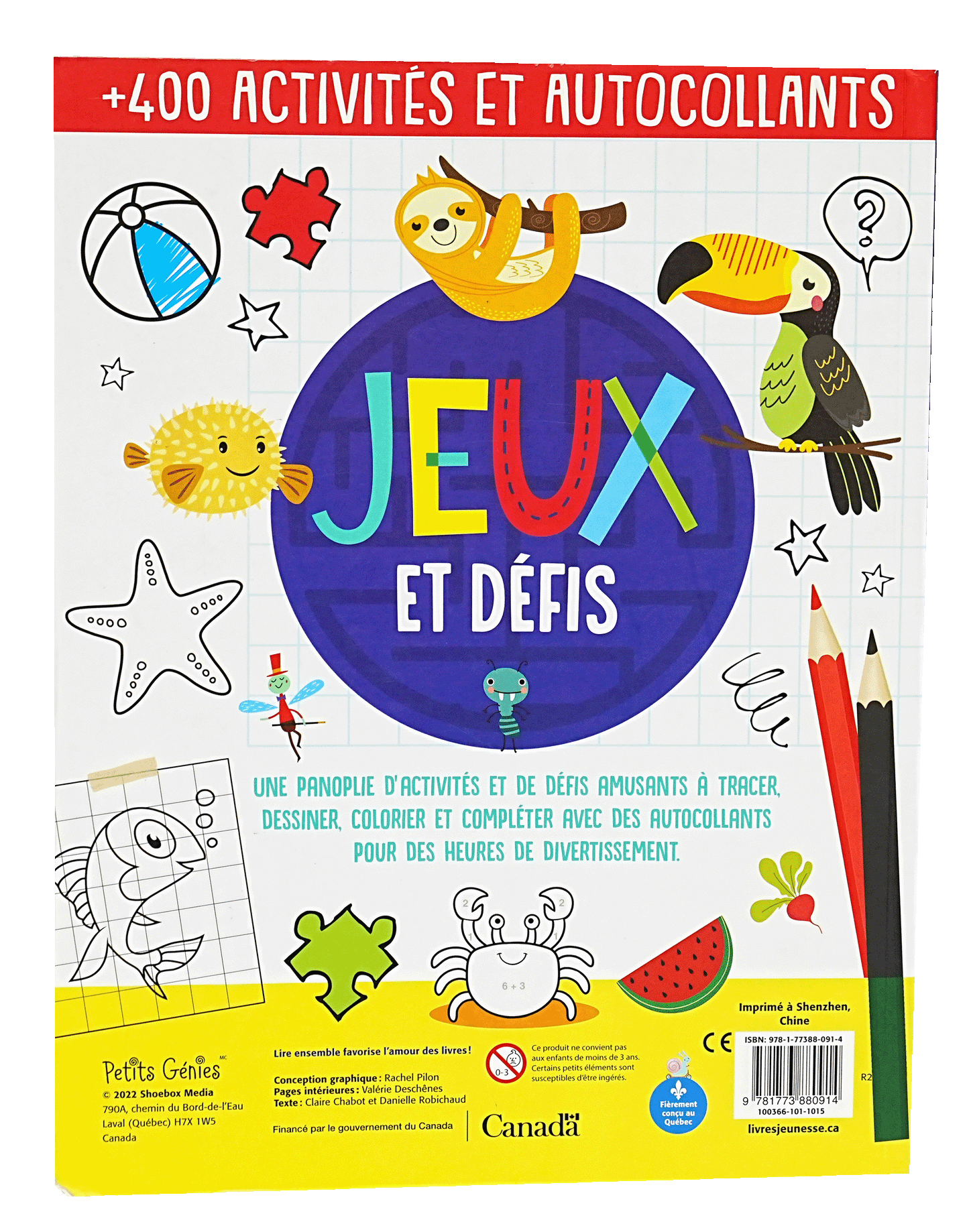 Jeux Et Defis 400 Activites Autocollants