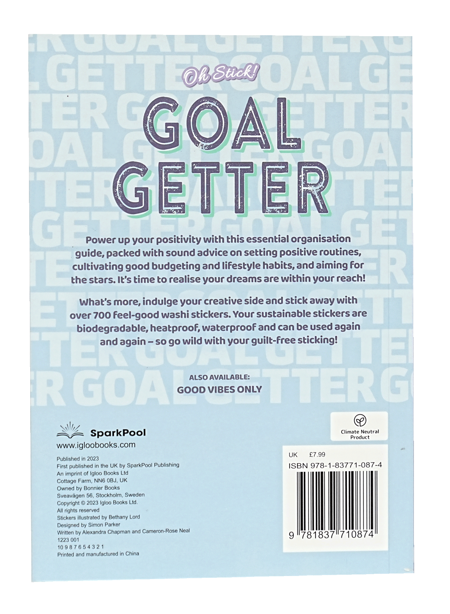 Oh Stick! Goal Getter Sticker Book