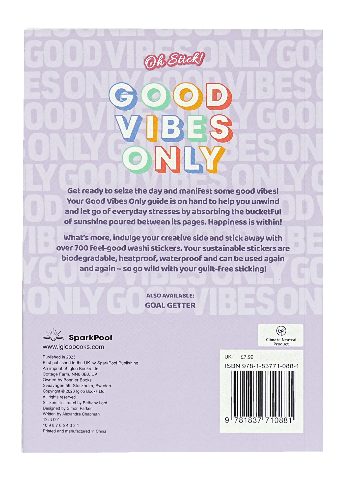 Oh Stick! Good Vibes Only Sticker Book