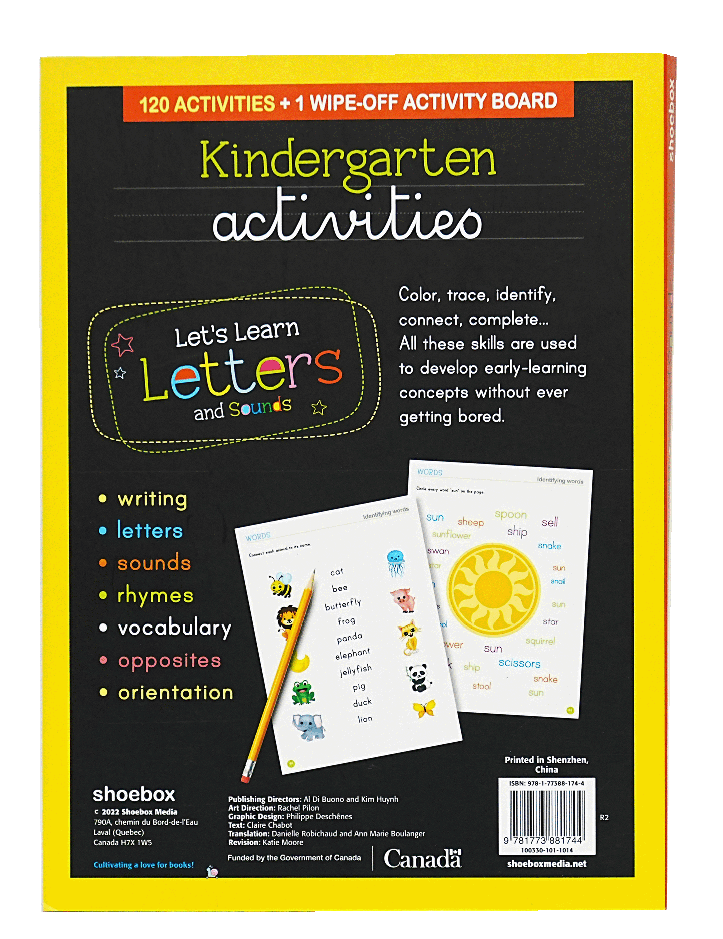 Let's Learn Letters and Sounds (Kindergarten Activites)