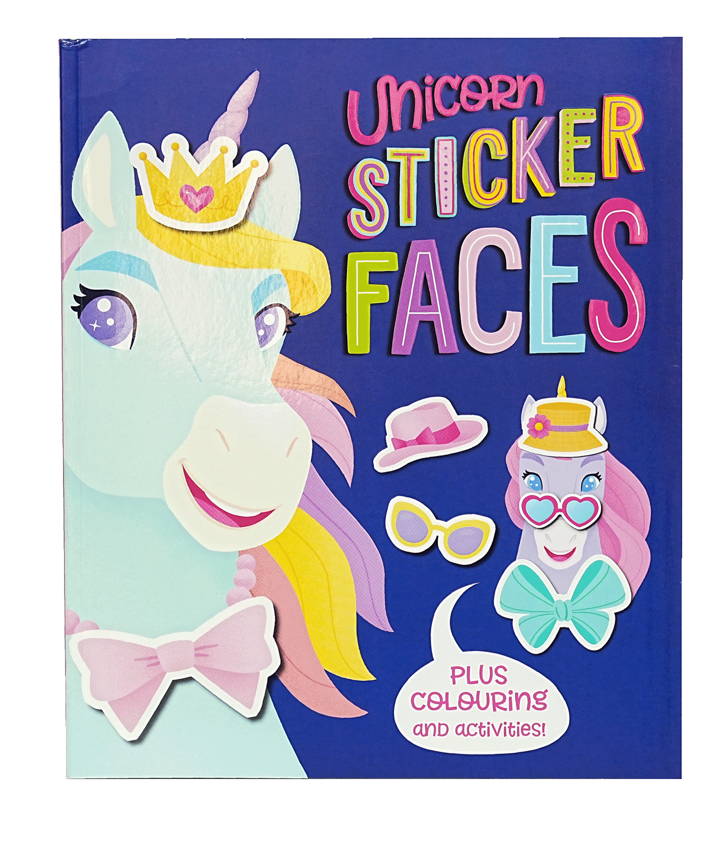 Unicorn Sticker Faces PLUS Colouring And Activitie