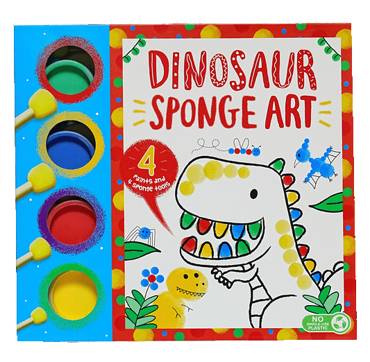 Sponge Art Dinosaur