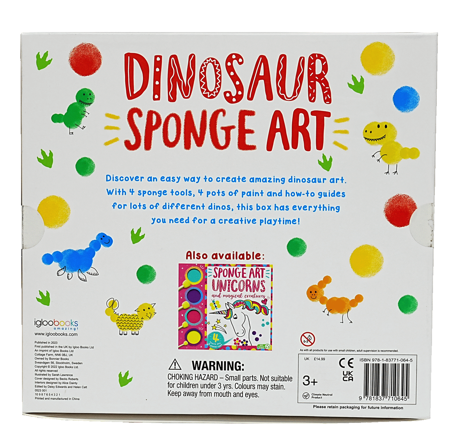 Sponge Art Dinosaur