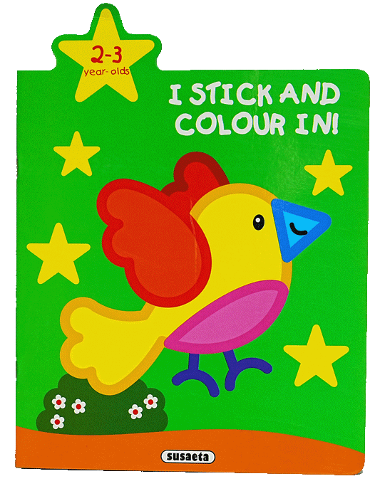 I Stick And Colour In - Green 2-3 Years Old