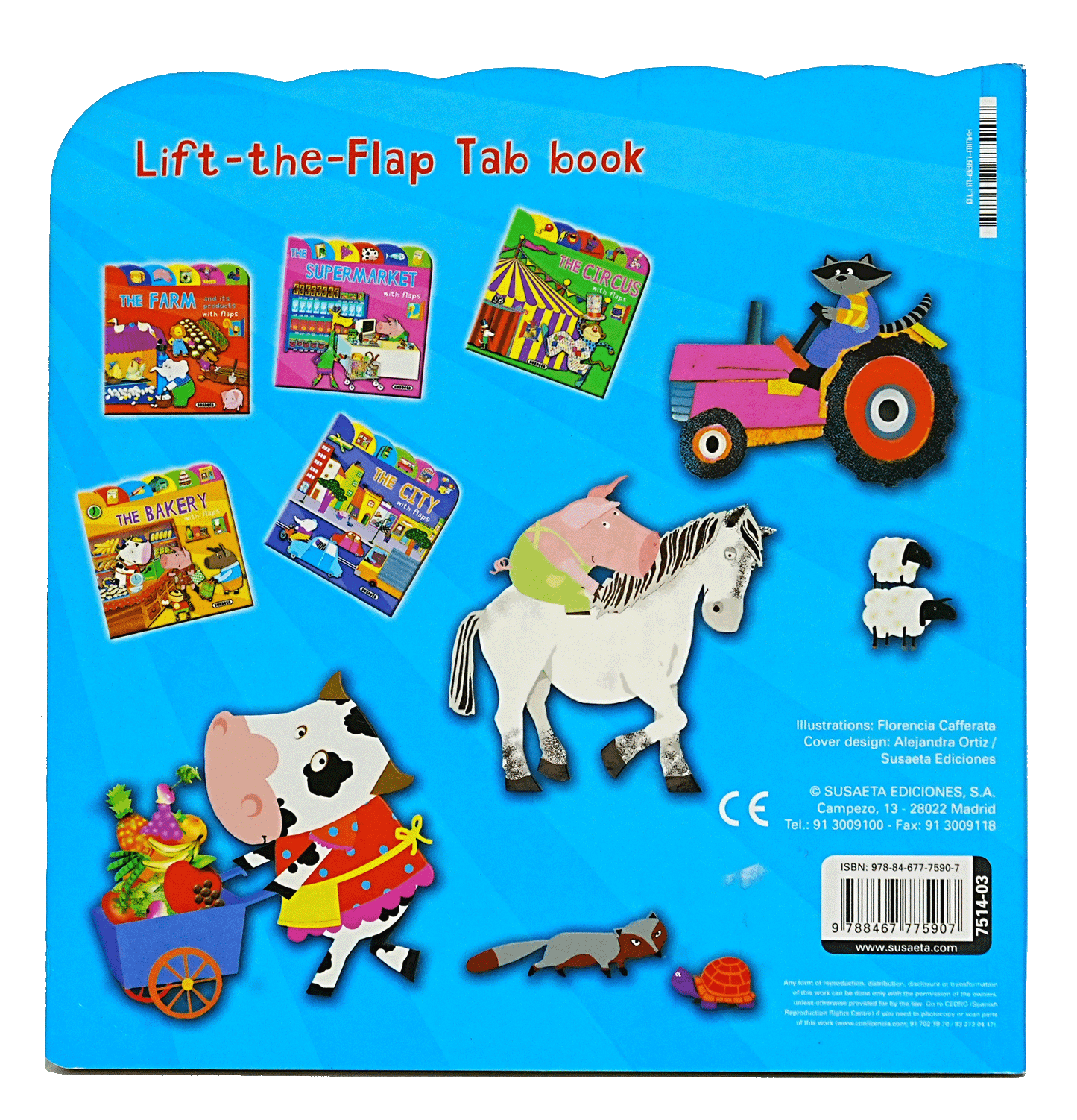 The Farm Animals - Lift The Flap Tab Book