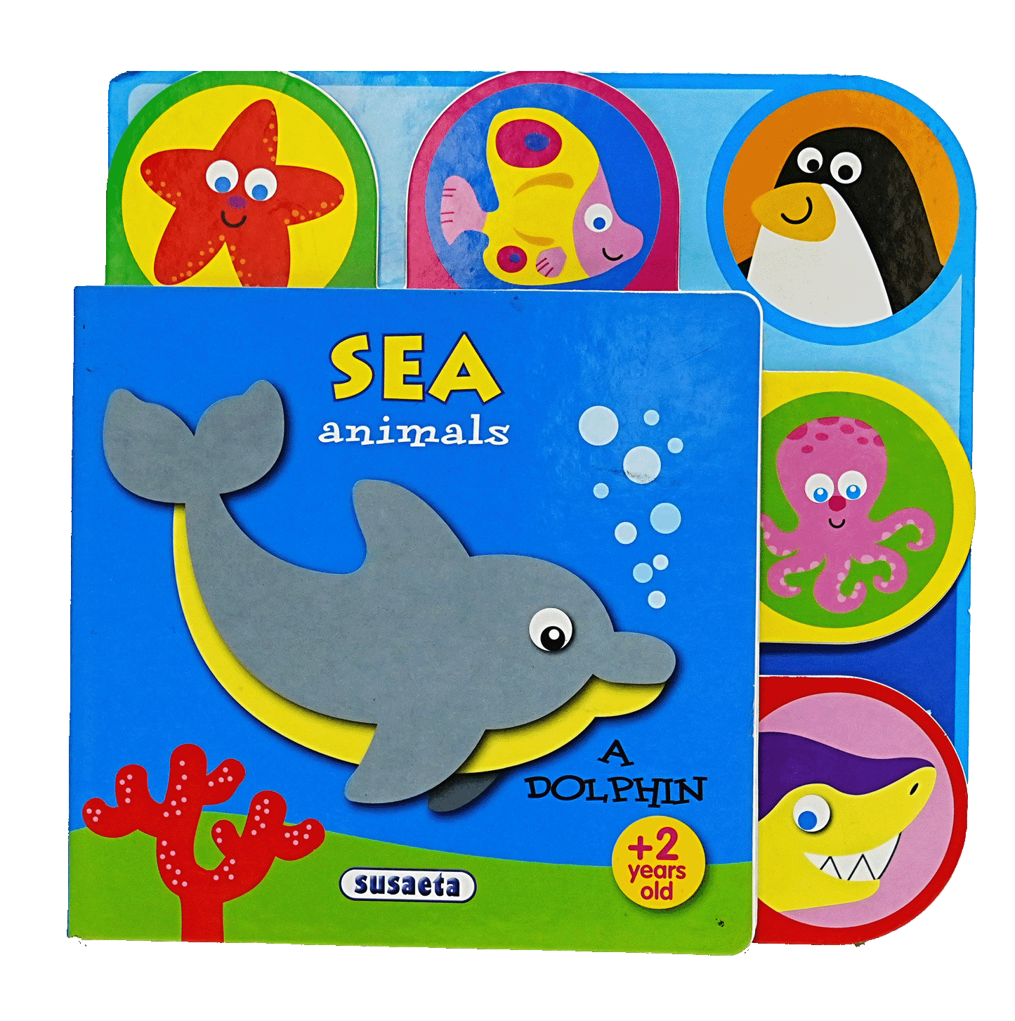 Rounded Tabs Sea Animals - A Dolphin