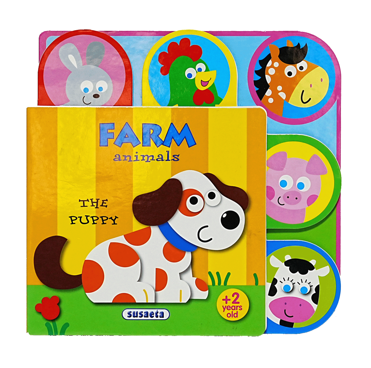 Rounded Tabs Farm Animals - The Puppy