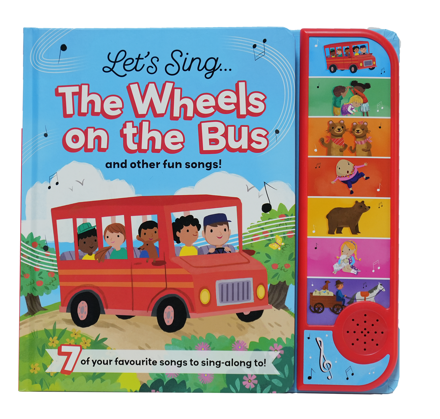 7 BUTTON SOUND BOOK - WHEELS ON THE BUS