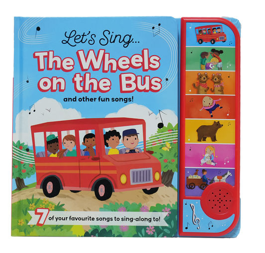 7 BUTTON SOUND BOOK - WHEELS ON THE BUS