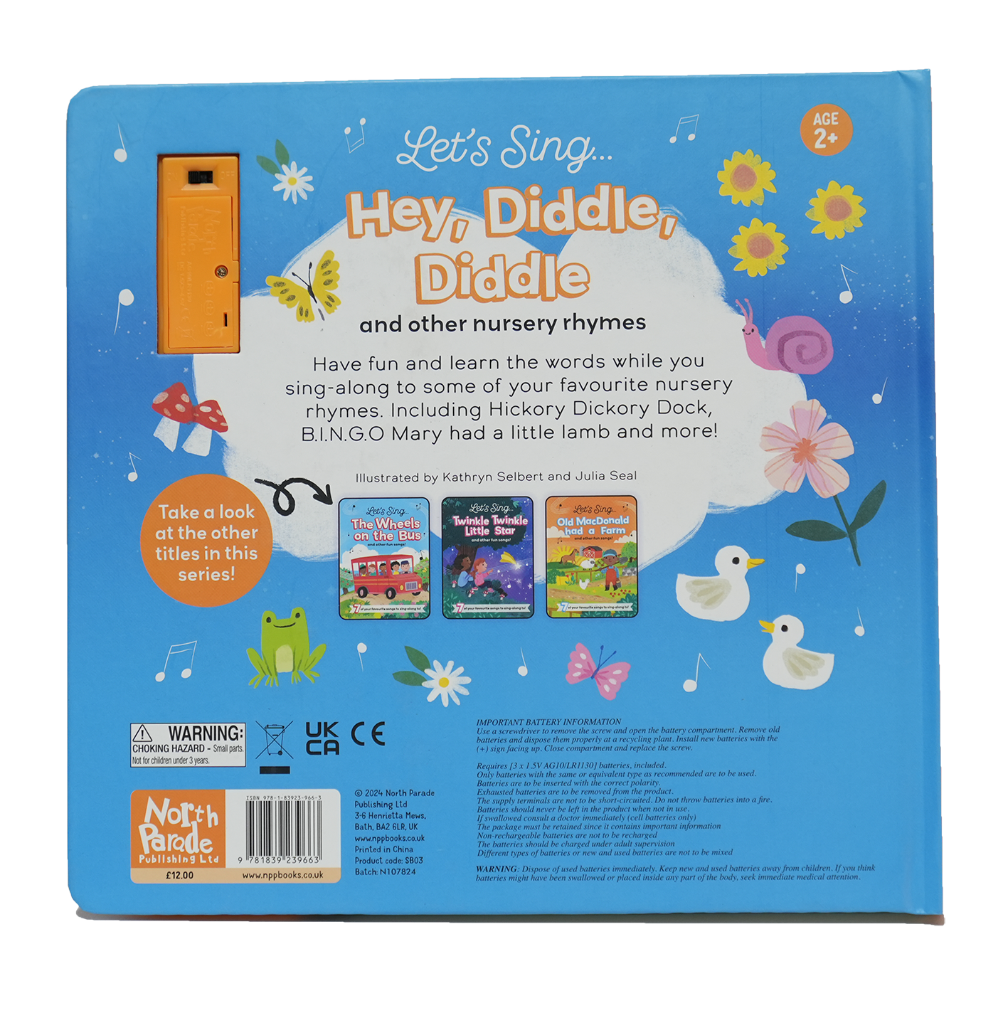 7 BUTTON SOUND BOOK - HEY, DIDDLE, DIDDLE