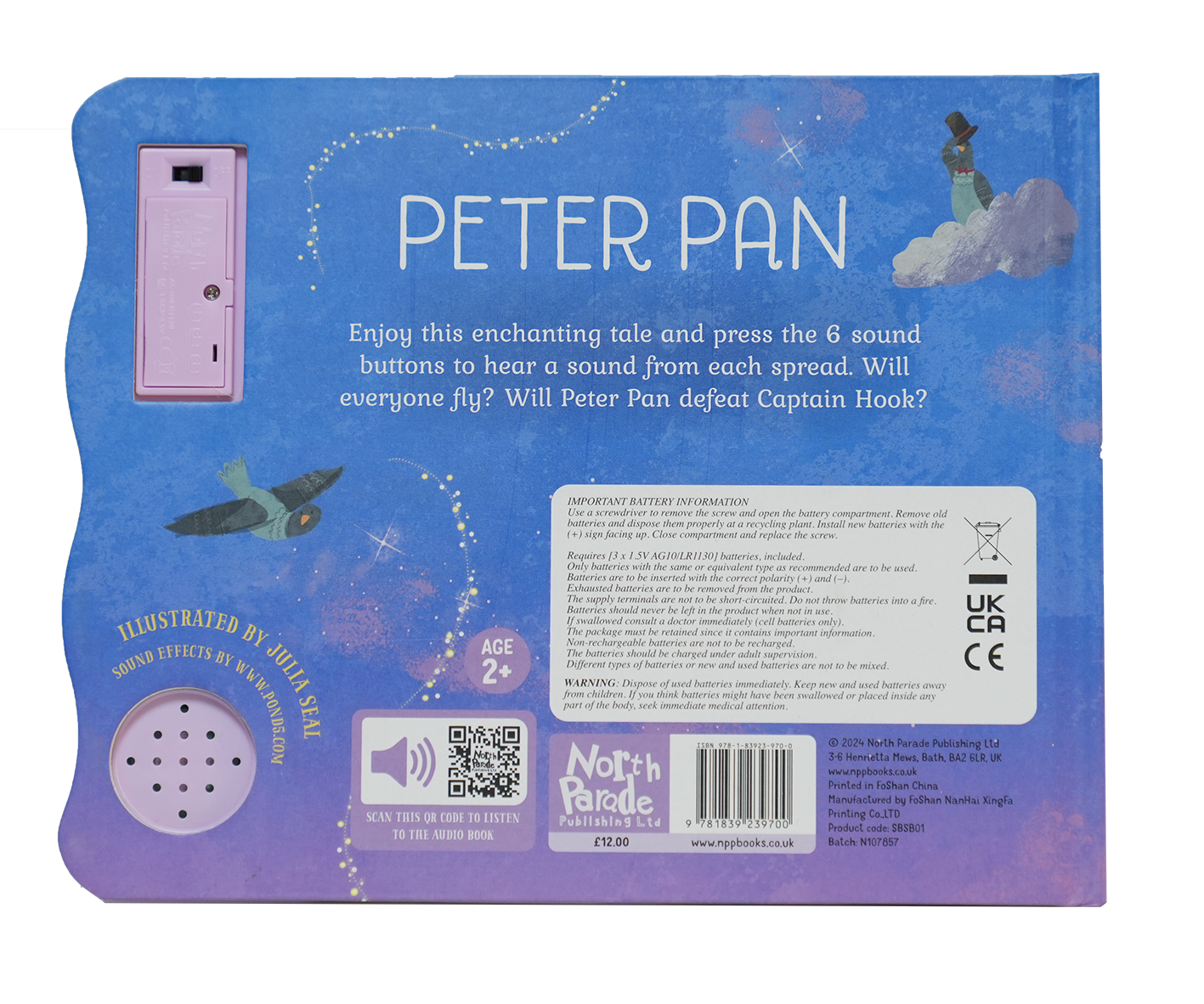 WAVY MODULE 6 BUTTON SOUND BOOK - PETER PAN