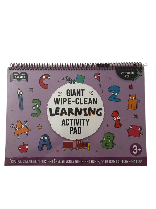 Gaint Wipe-Clean Learning Activity Pad 3+