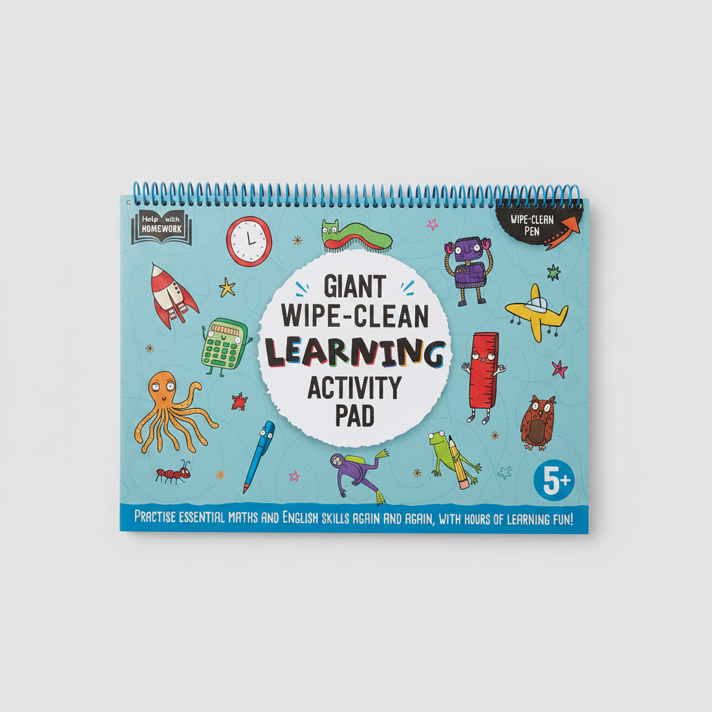 Giant Wipe Clean Activity Learning Pad 5+