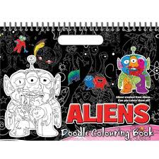 Aliens - Doodle Colouring Book