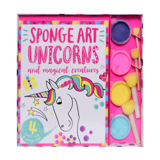 Sponge Art Unicorns and Magical Creatures - First Painting Fun