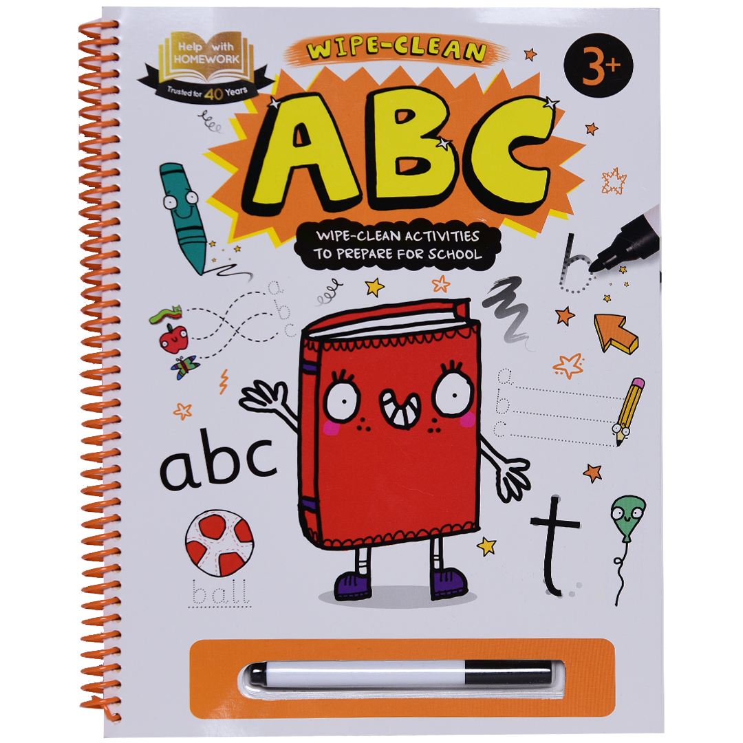 Help With Homework 3+ ABC - Spiral Wipe N Clean – Dar Al Maaref Publishers