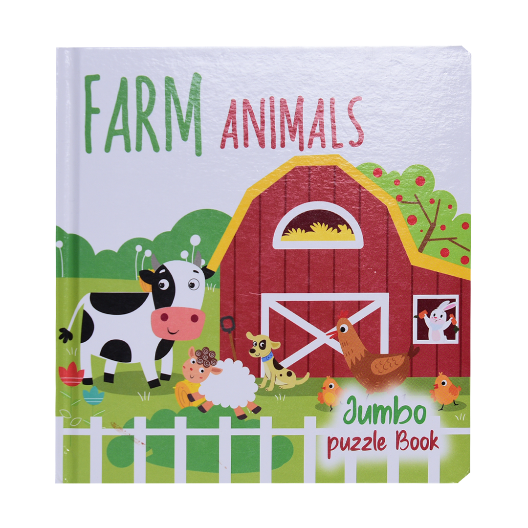 Farm Animals - Jumbo Puzzle Book