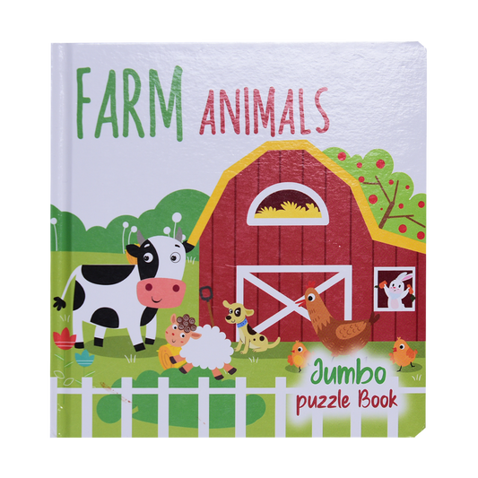 Farm Animals - Jumbo Puzzle Book