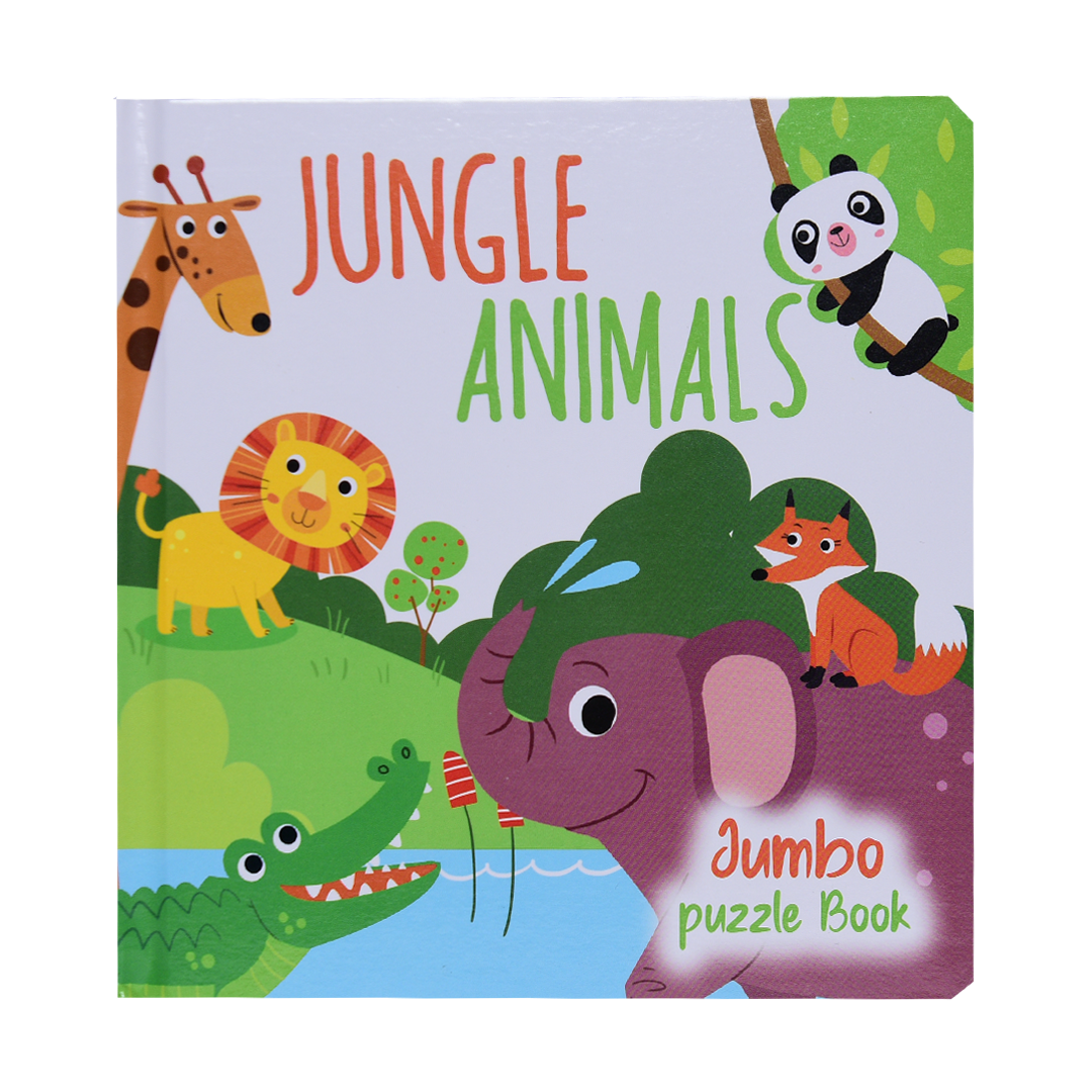 Jungle Animals - Jumbo Puzzle Book