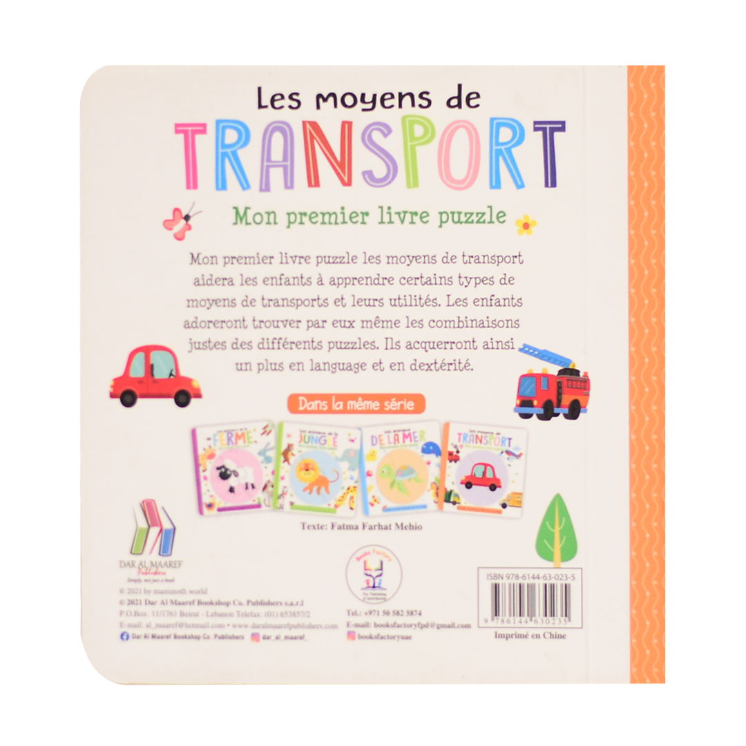 Les Moyens De Transport - Mon Premier Livre Puzzle