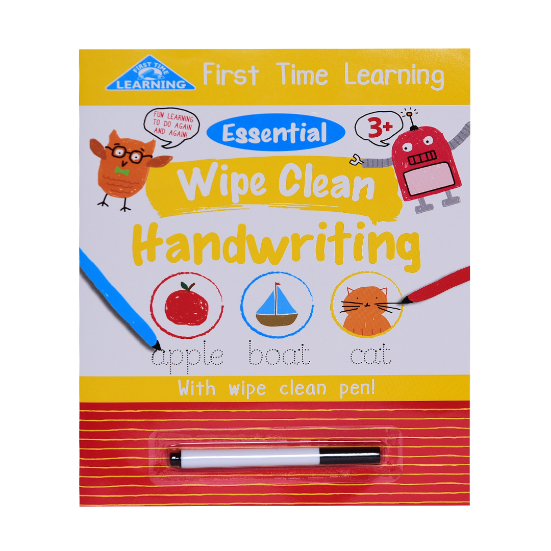 First Time Learning: Wipe Clean Handwriting 3+