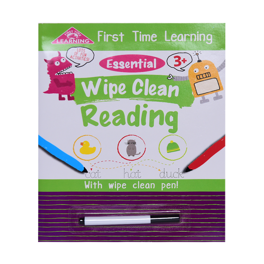 First Time Learning: Wipe Clean Reading 3+