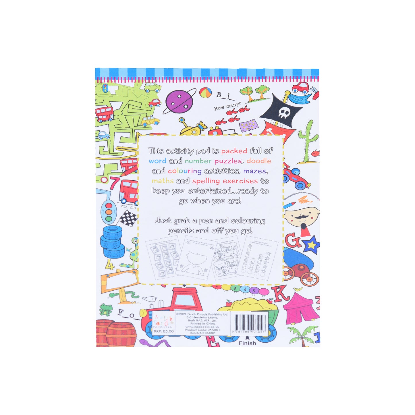 The Busy Bee Activity Pad Blue